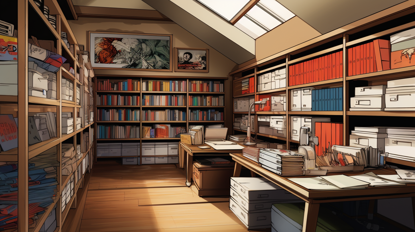 Designing a Comic Book Storage Space with Feng Shui Principles