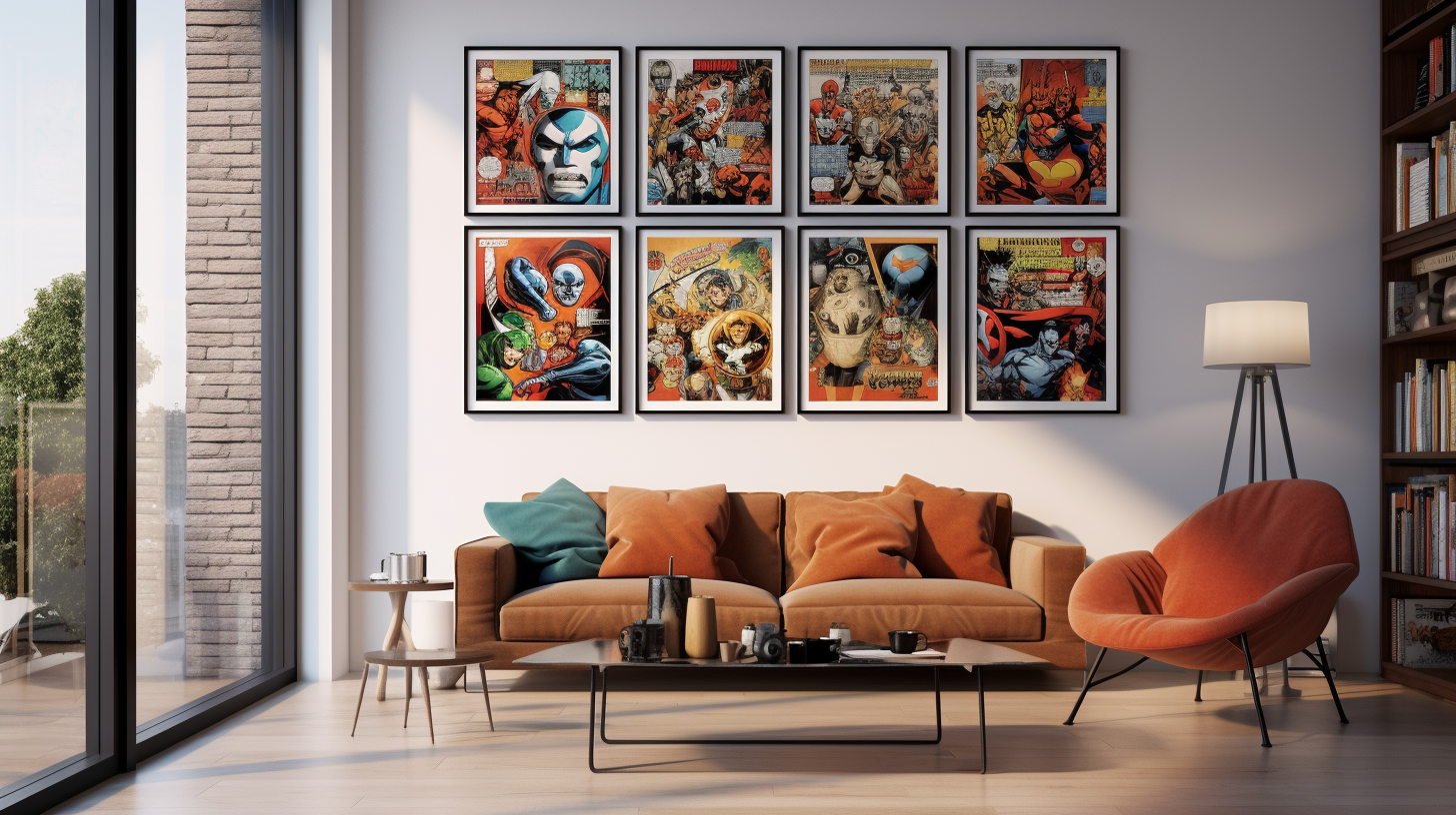 Incorporating Comics into Home Decor Without Damaging Them